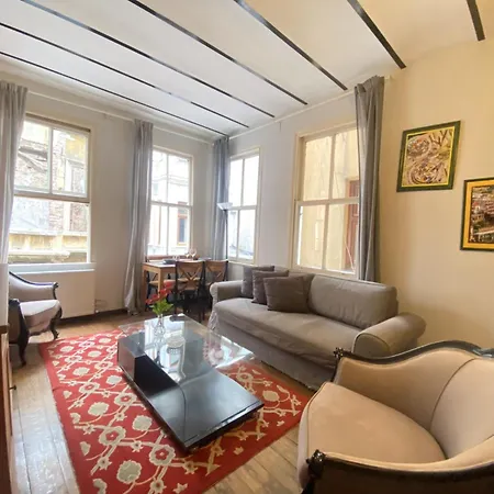 アパート Authentic Beyoglu Flat 2br W Brick Walls Vint