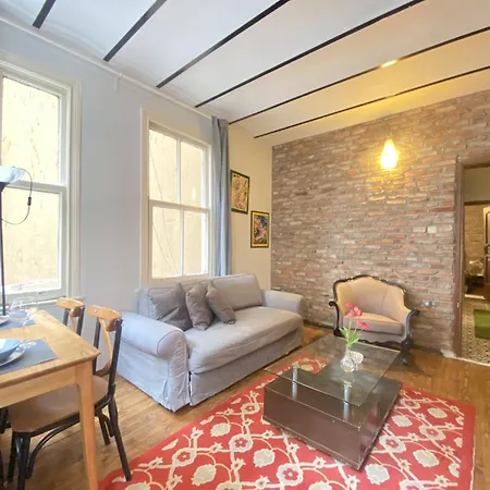 Apartamento Authentic Beyoglu Flat 2br W Brick Walls Vint Estambul